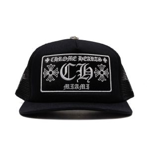 Chrome Hearts Miami Exclusive Trucker Hat Black