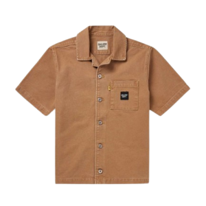 Gallery Dept.Parker Camp-Collar Logo-Appliquéd Printed Cotton-Canvas Shirt