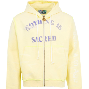 Better With Age Diane Zip Up Hoodie Light Yellow