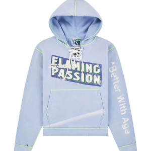 Better With Age Flaming Passion Hoodie -Vintage Plum