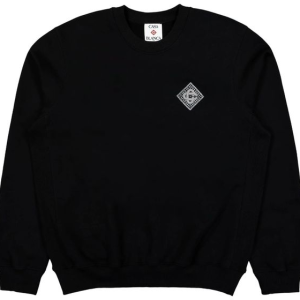 Casablanca Embellished Logo Patch Sweatshirt (Black Pearl)