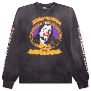 Saint Mxxxxxx Born Saint Long Sleeve T-Shirt - Grey