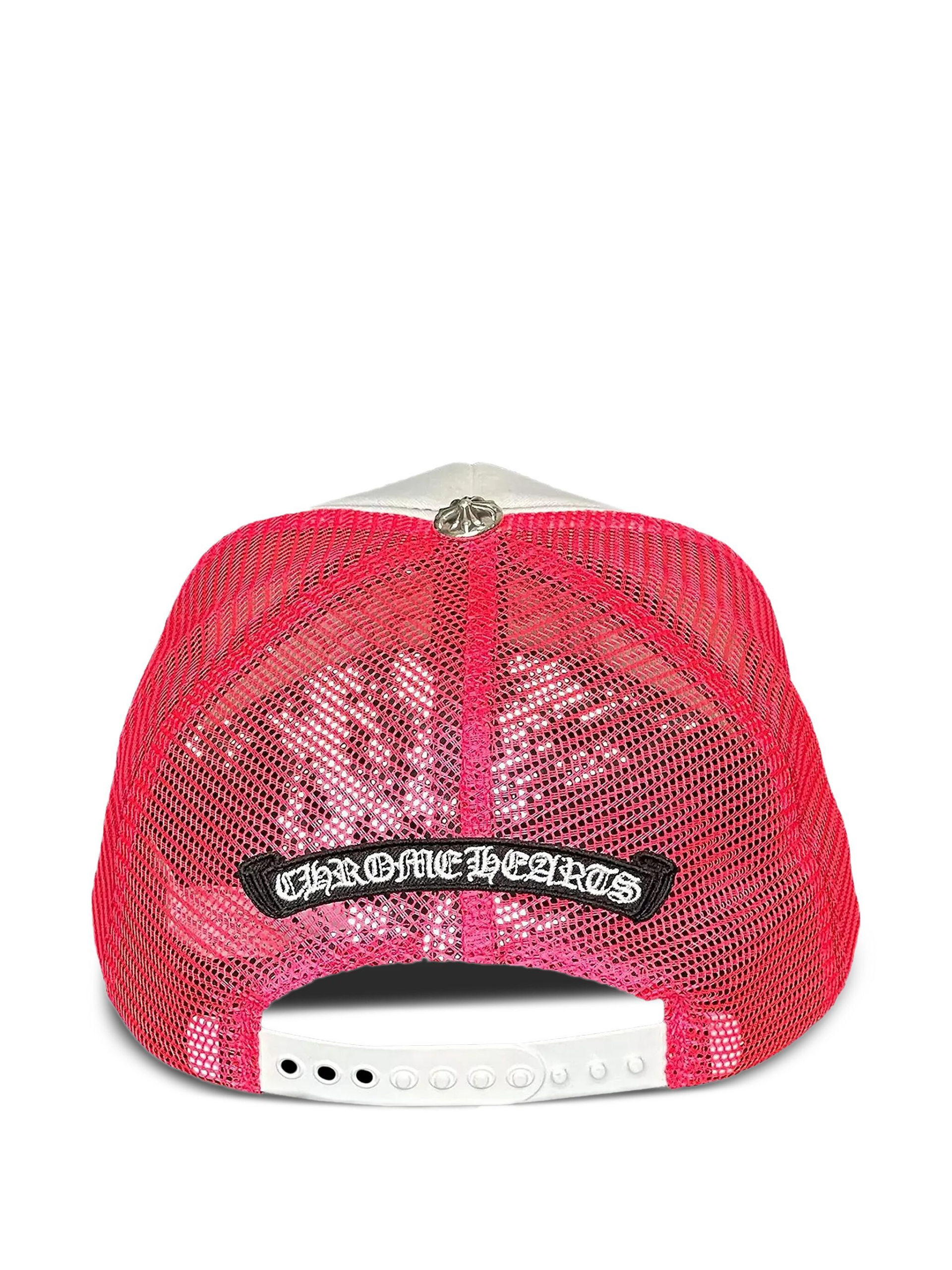 Chrome Hearts Pink Triple Cross Trucker Hat - Coppra Miami