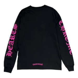 Chrome Hearts Long Sleeve Pocket Crew Hot Pink/Black