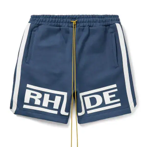 Rhude champions logo-print cotton-jersey shorts