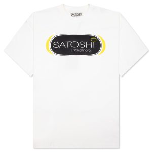 Satoshi Nakamoto Stream Tee - White
