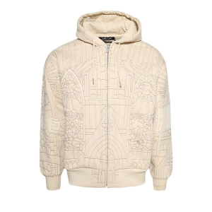 Who Decides War x Pelle Pelle Cathedral Zip-Up Hoodie 'Cream'