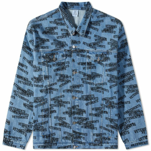 Vetements logo-print denim jacket
