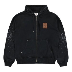 Casablanca La Premonition Hotfix Printed Zipped Hoodie