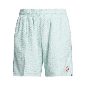 Casablanca Monogram Towelling Shorts Light Blue