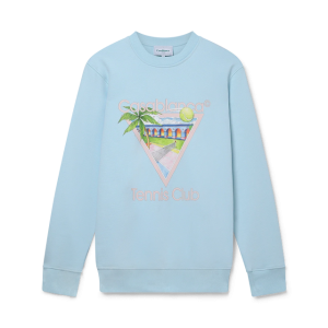 Casablanca Tennis Club Icon Sweatshirt Light Blue