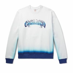 Casablanca Logo-Print Dégradé Cotton-Jersey Sweatshirt