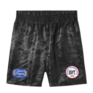 Gallery Dept.Boxing Straight-Leg Appliquéd Satin-Jacquard Shorts