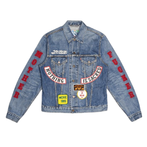 Better with Age Clark patchwork denim jacket