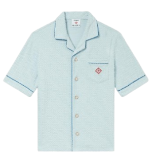 Casablanca Toweling Monogram Shirt Light Blue
