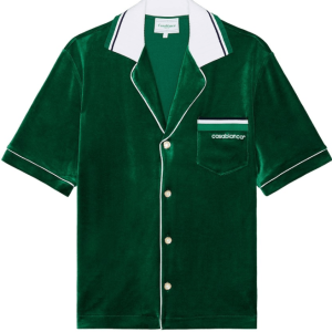 Casablanca Velour Short Sleeve Shirt