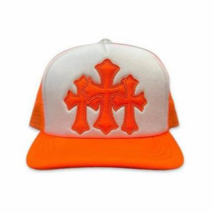 Chrome Hearts Cemetery cross-patch trucker hat