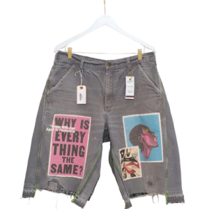 Better With Age Cocktail Single Knee Shorts Multi