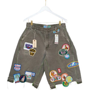 Better With Age Gentlemen's Single-Knee Denim Shorts