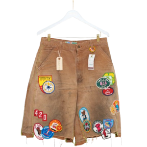 Better With Age Gentlemen's Single-Knee Denim Shorts