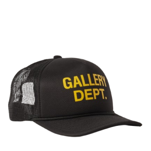 Gallery Dept. Logo Print Foam and Mesh Trucker Cap Black