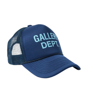 Gallery Dept. Logo Print Foam and Mesh Trucker Cap Deep Navy