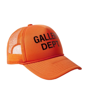 Gallery Dept. Logo Print Foam and Mesh Trucker Cap orange