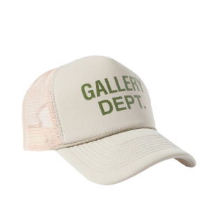 Gallery Dept. Logo Print Foam and Mesh Trucker Cap Warm Grey