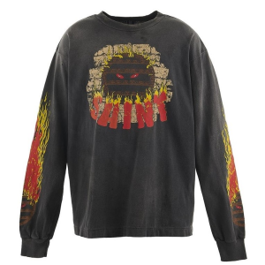 Saint Mxxxxxx Live In Hell Tee Black