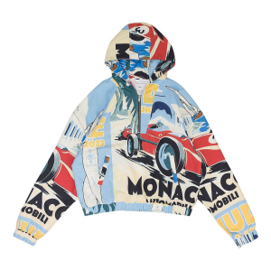 RHUDE Monaco Sport quarter-zip printed hoodie