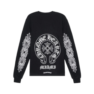 Chrome Hearts Miami Exclusive Horseshoe Logo Long Sleeve T-shirt