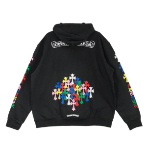 Chrome Hearts Multi Color Cross Cemetery Zip Up Hoodie