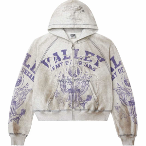 Vale Forever Army Zip Up Dirt/Grey