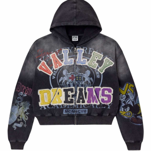 Vale Forever Blasted Zip Up Black