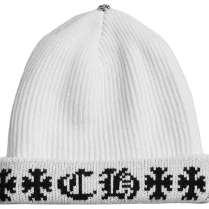 Chrome Hearts Big Daddy Cashmere Beanie White