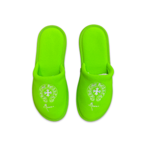 Chrome Hearts Miami Exclusive Hotel Slippers Neon Green