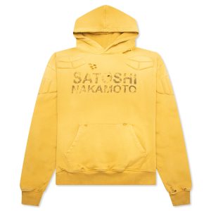 Satoshi Nakamoto Moto Hoodie - Mustard