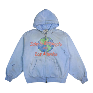 Satoshi Nakamoto 1969 Rock Zip Hoodie Blue